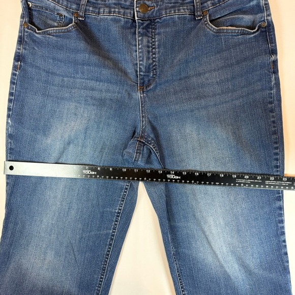 🔴 Terra & Sky Women's Size 18W Blue Denim Straight Leg Jeans - Picture 5 of 8